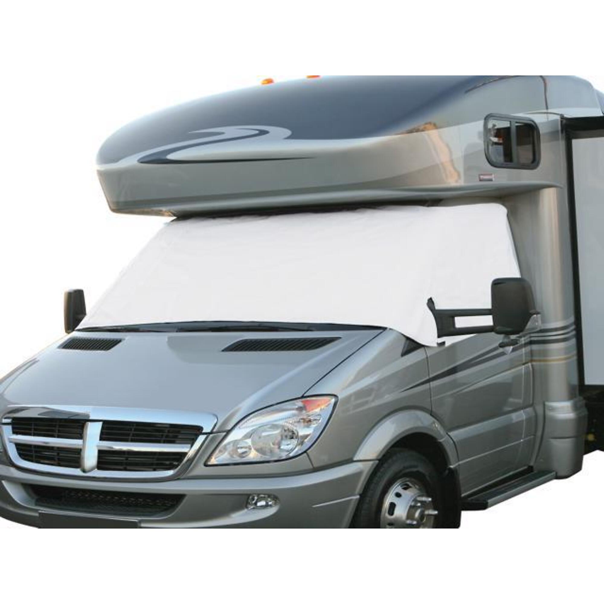 Classic Accessories, RV Windshield Cover, Cover Type Mirror and Wiper Blade Covers, Color White, Material Polyester, Model# 80-035-212307-00